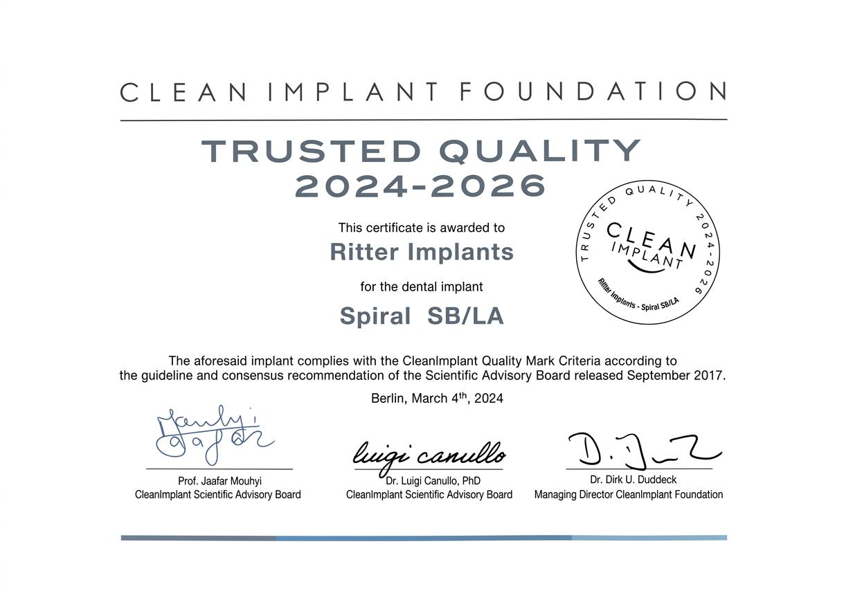 Clean Implant Foundation 2024-2026
